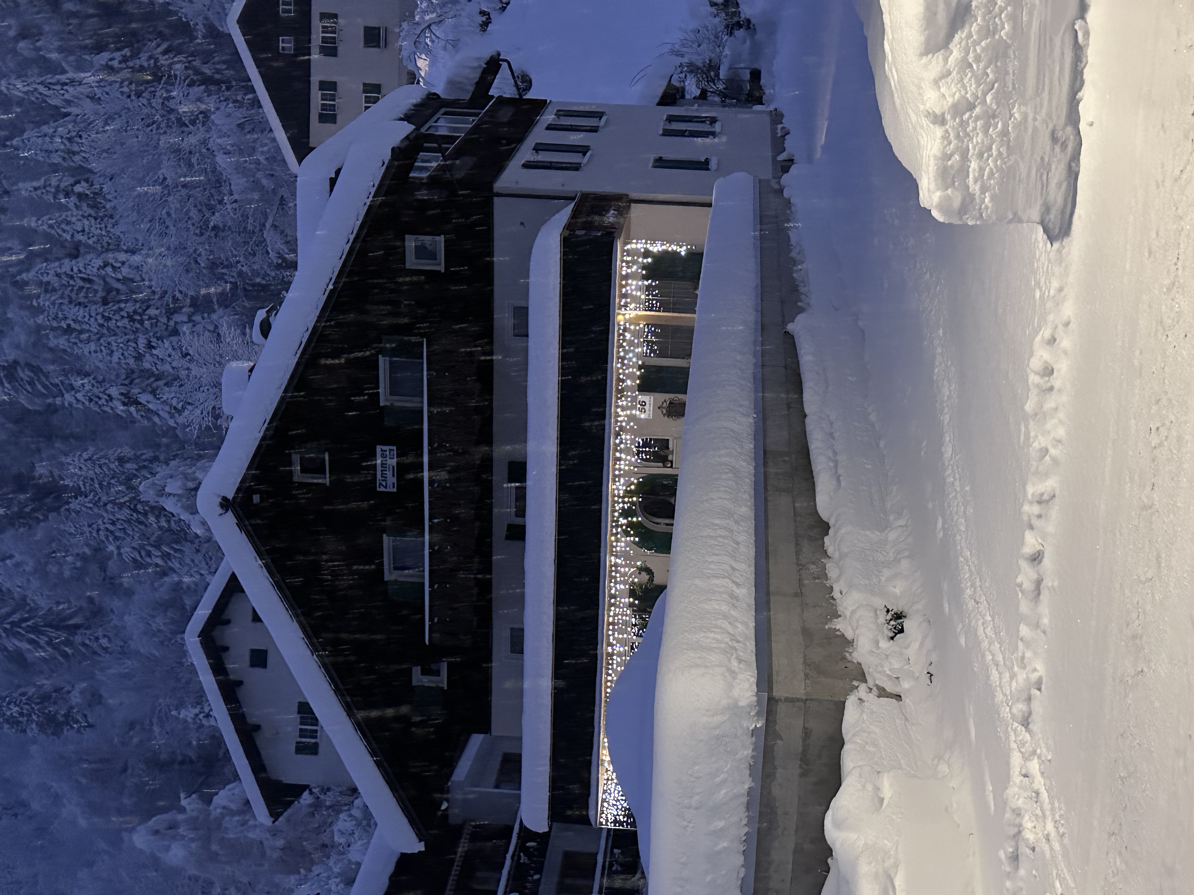 Haus am Rain im Winter